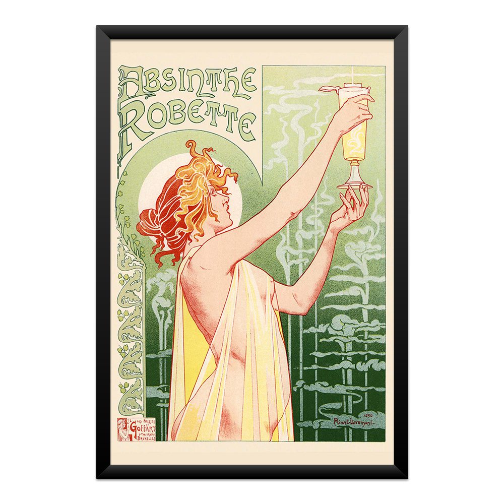 Absinthe Robette Quadro Absinthe Robette – Poster Vintage Belle Époque - Imagem 1