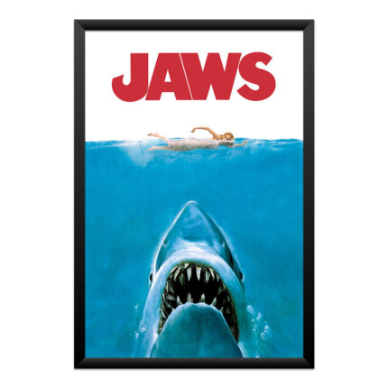 Quadro Jaws (Tubarão) – Poster Clássico do Cinema