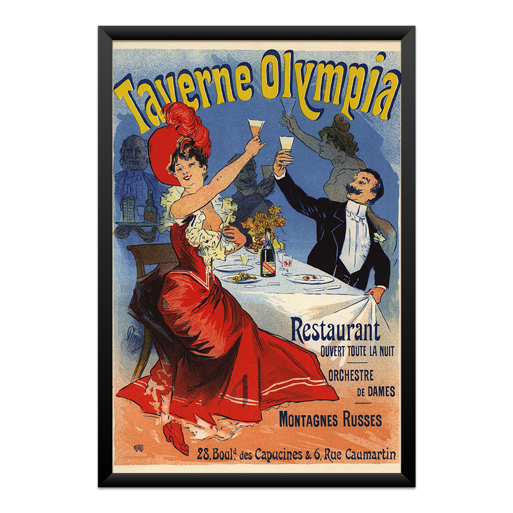 Taverne Olympia Quadro Taverne Olympia – Poster Vintage Belle Époque - Imagem 1