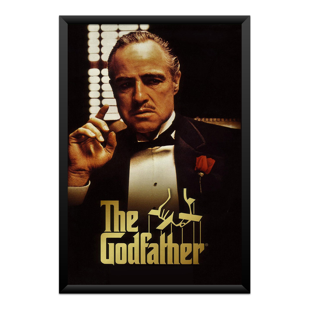 quadro-the-godfather-o-poderoso-chefao-poster-filme-mafia-qpd51803-01-moldura-preta-frente Quadro The Godfather – O Poderoso Chefão - Imagem 1